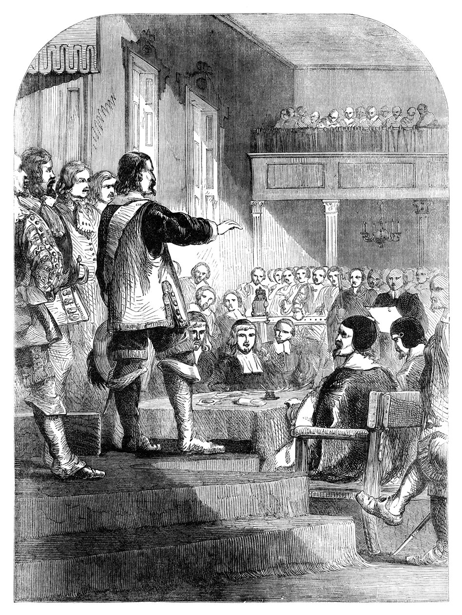 Oliver Cromwell 1599-1658 odmawiający przyjęcia korony, c1902 autorstwa Unbekannt
