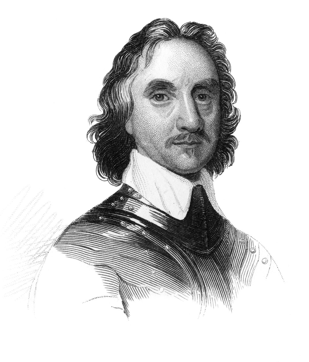 Oliver Cromwell, XVII-wieczny angielski żołnierz i mąż stanu, ok. 1850 autorstwa Unbekannt
