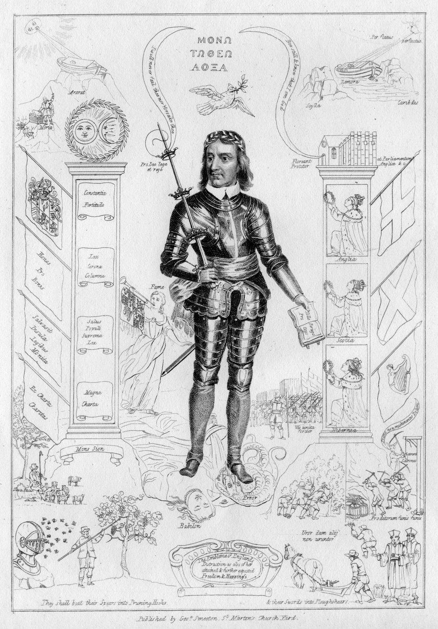 Oliver Cromwell jako Chrystus, ok. 1650 r. autorstwa Unbekannt