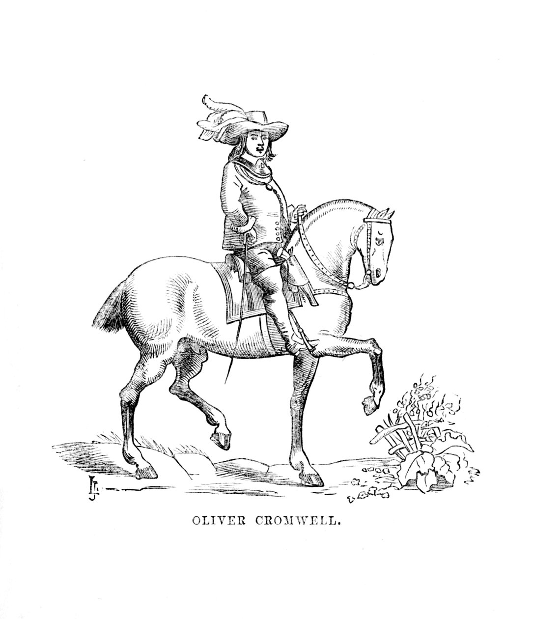 Oliver Cromwell, ok. 1870 r autorstwa Unbekannt
