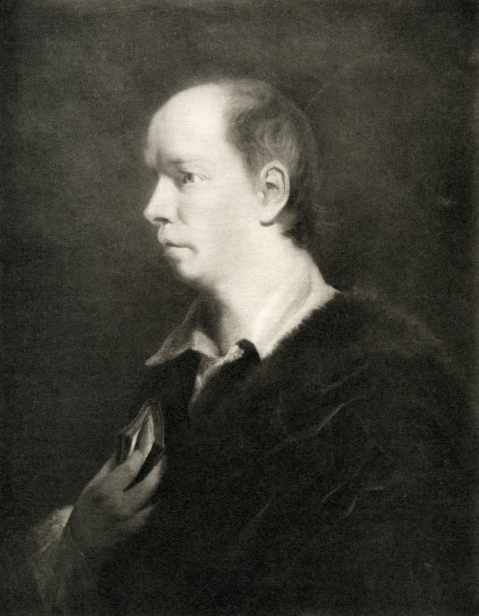 Oliver Goldsmith, brytyjski dramaturg urodzony w Irlandii autorstwa Unbekannt