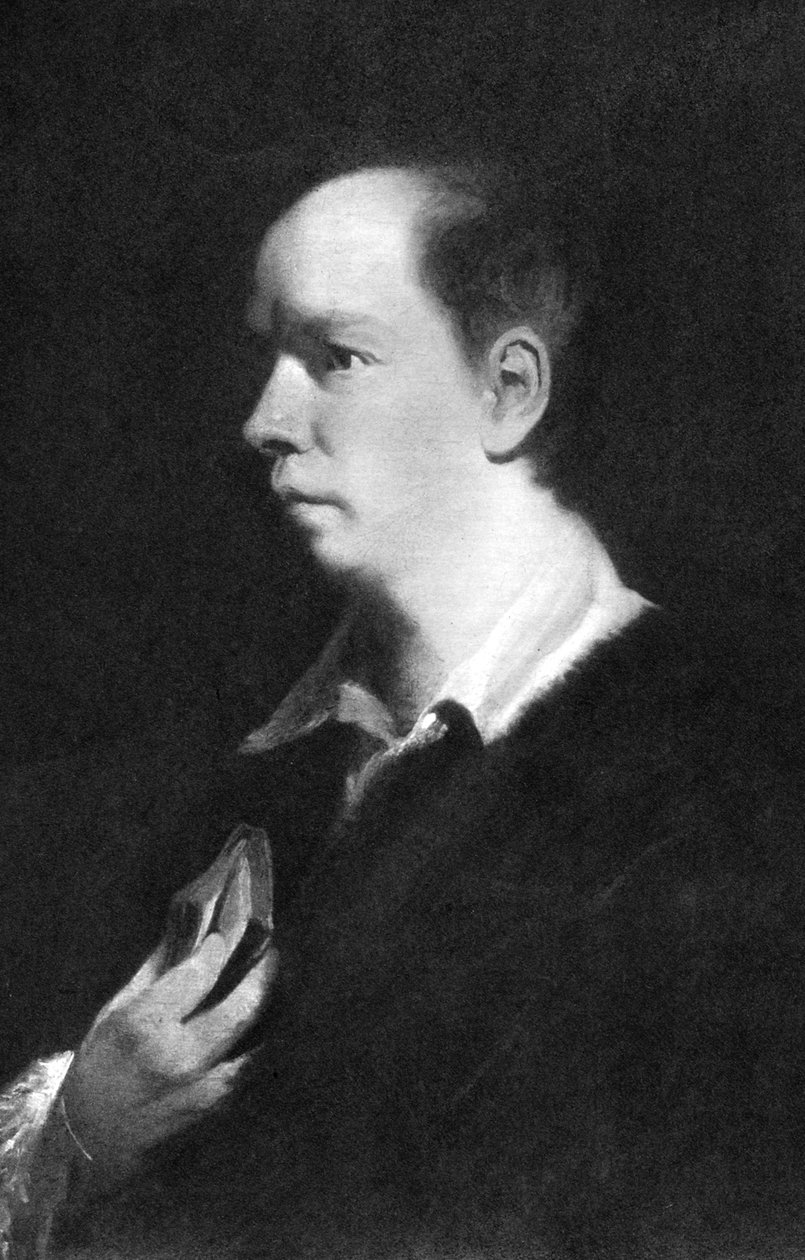 Oliver Goldsmith, irlandzki pisarz i lekarz, XIX wiek autorstwa Unbekannt