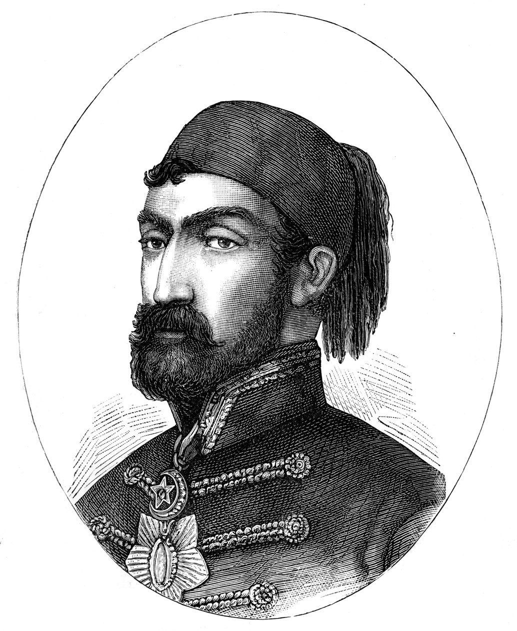 Omar Pasza 1806-1871, naczelny dowódca armii tureckiej, 1888 autorstwa Unbekannt