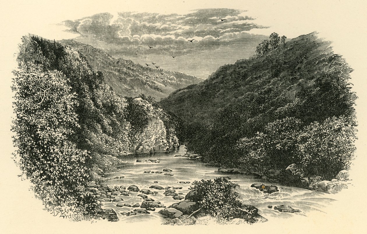 Na Dart, Lovers Leap, c1890. autorstwa Unbekannt