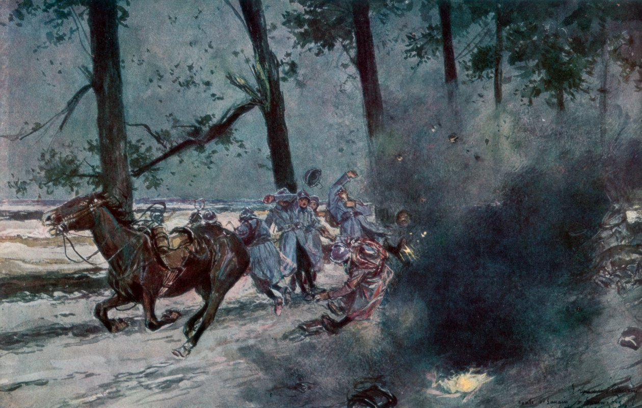W drodze do Souain, Sommepy, Francja, I wojna światowa, 1915 1929 autorstwa Unbekannt