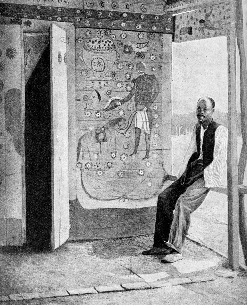 Na progu świątyni voodoo, Haiti, 1922 autorstwa Unbekannt