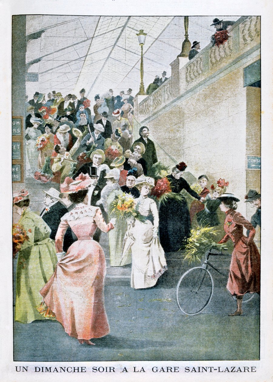 Pewnego niedzielnego wieczoru na stacji Saint Lazare, 1901 autorstwa Unbekannt