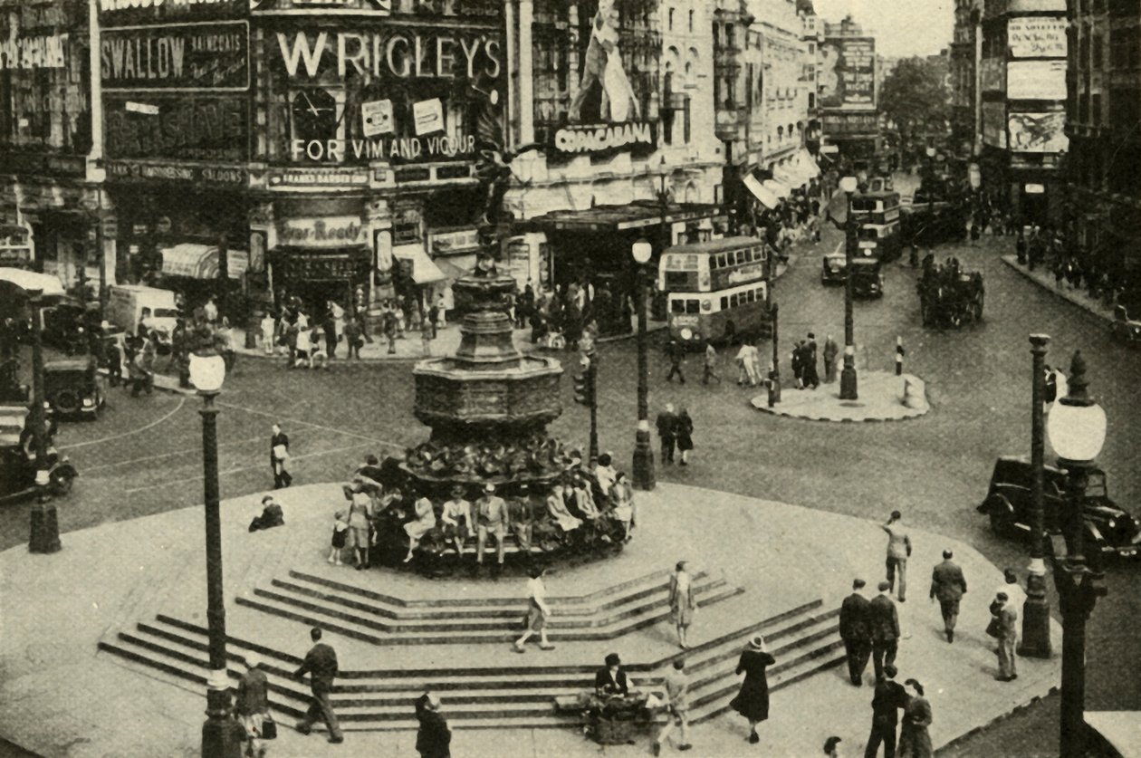 Jednym z najbardziej lubianych posągów w Londynie jest Erosa, który góruje nad fontanną na Piccadilly Circu autorstwa Unbekannt