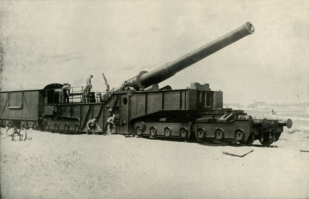 Jedna z brytyjskich armat Monster, 1919. autorstwa Unbekannt