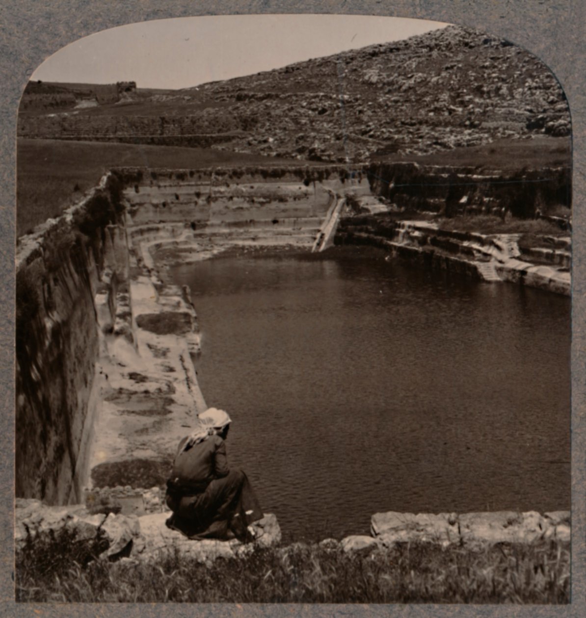 Jedna z sadzawek Salomona, ok. 1900 autorstwa Unbekannt