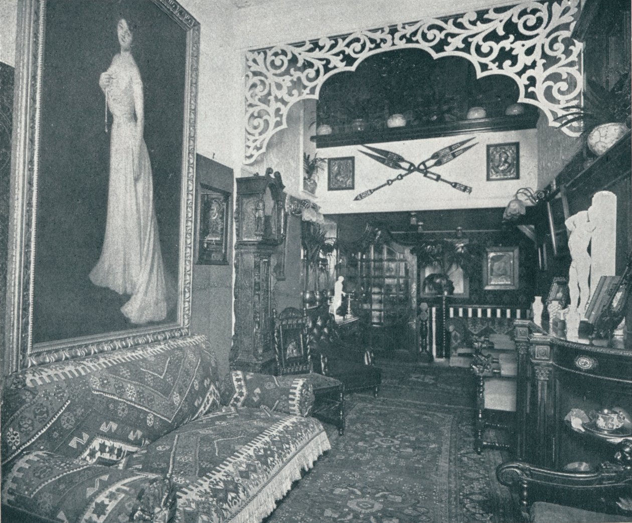 Jedna z sal recepcyjnych w Instytucie Sandowa, ok. 1898 r. autorstwa Unbekannt