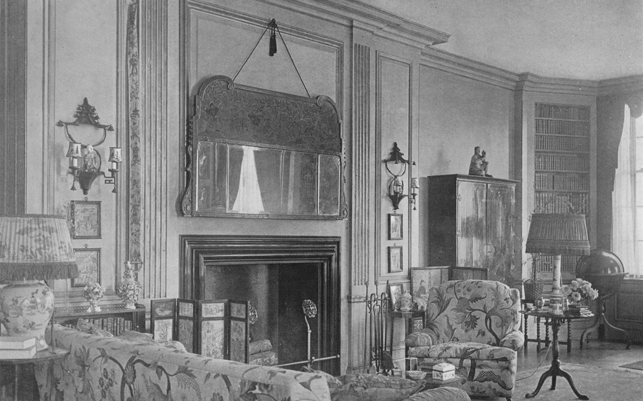 Jedna strona salonu, dom pani WK Vanderbilt, Nowy Jork, 1924. autorstwa Unbekannt