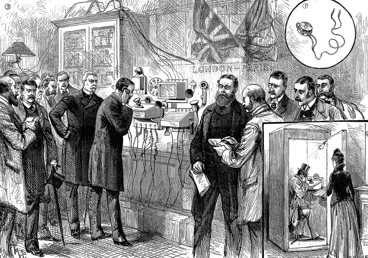 Otwarcie anglo-francuskiej linii telefonicznej, 1891 autorstwa Unbekannt