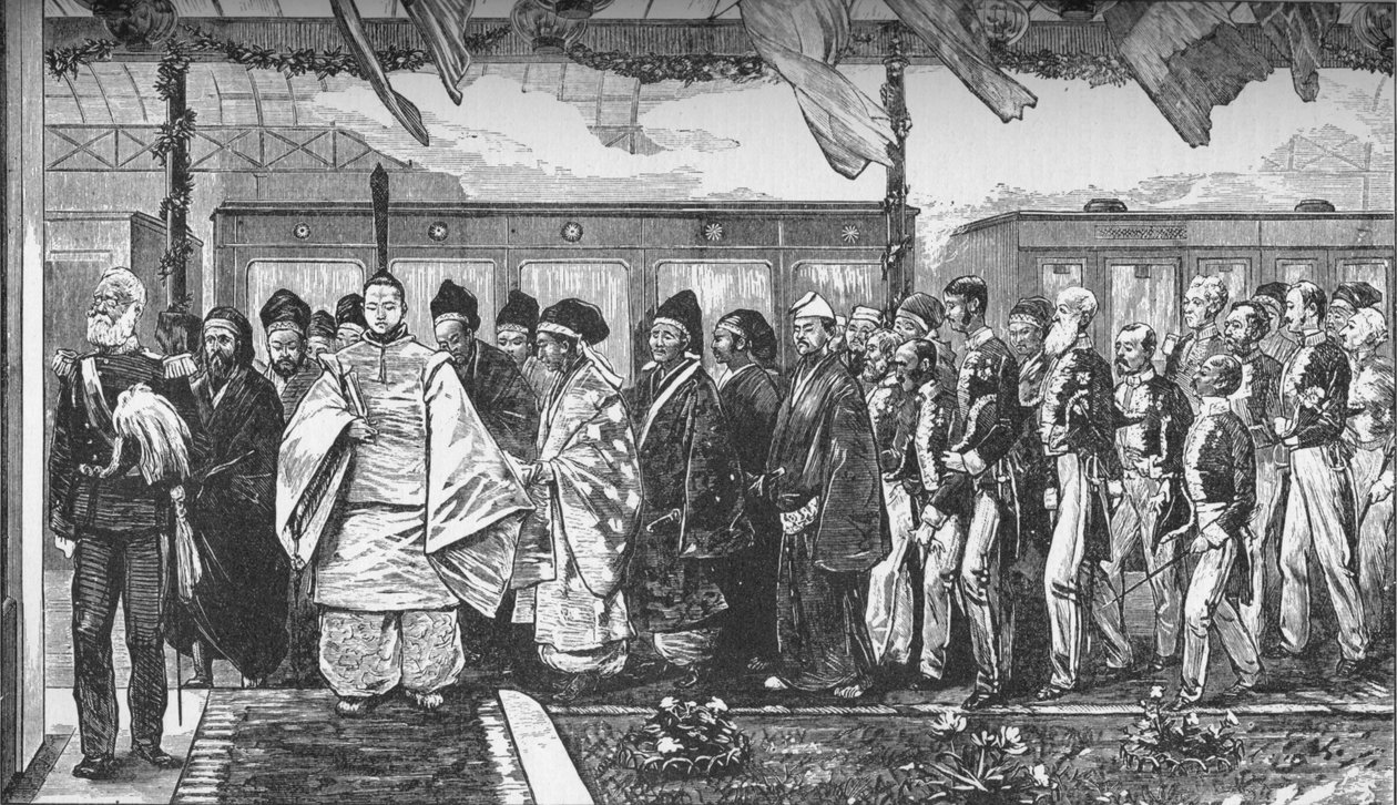 Otwarcie pierwszej linii kolejowej w Japonii, 1872 1907 autorstwa Unbekannt