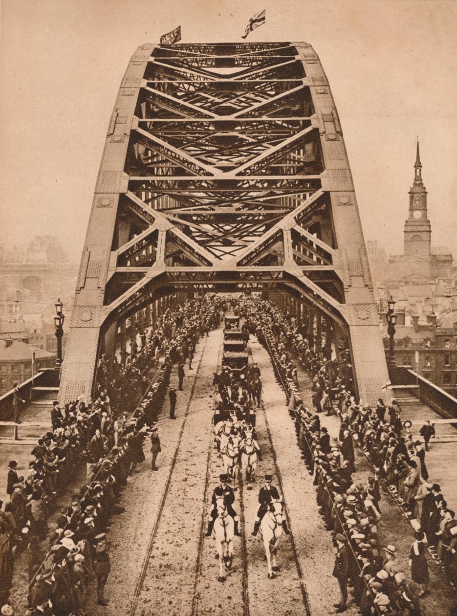 Otwarcie nowego mostu Tyne przez króla Jerzego V, Newcastle-upon-Tyne, 10 października 1928 1935 autorstwa Unbekannt