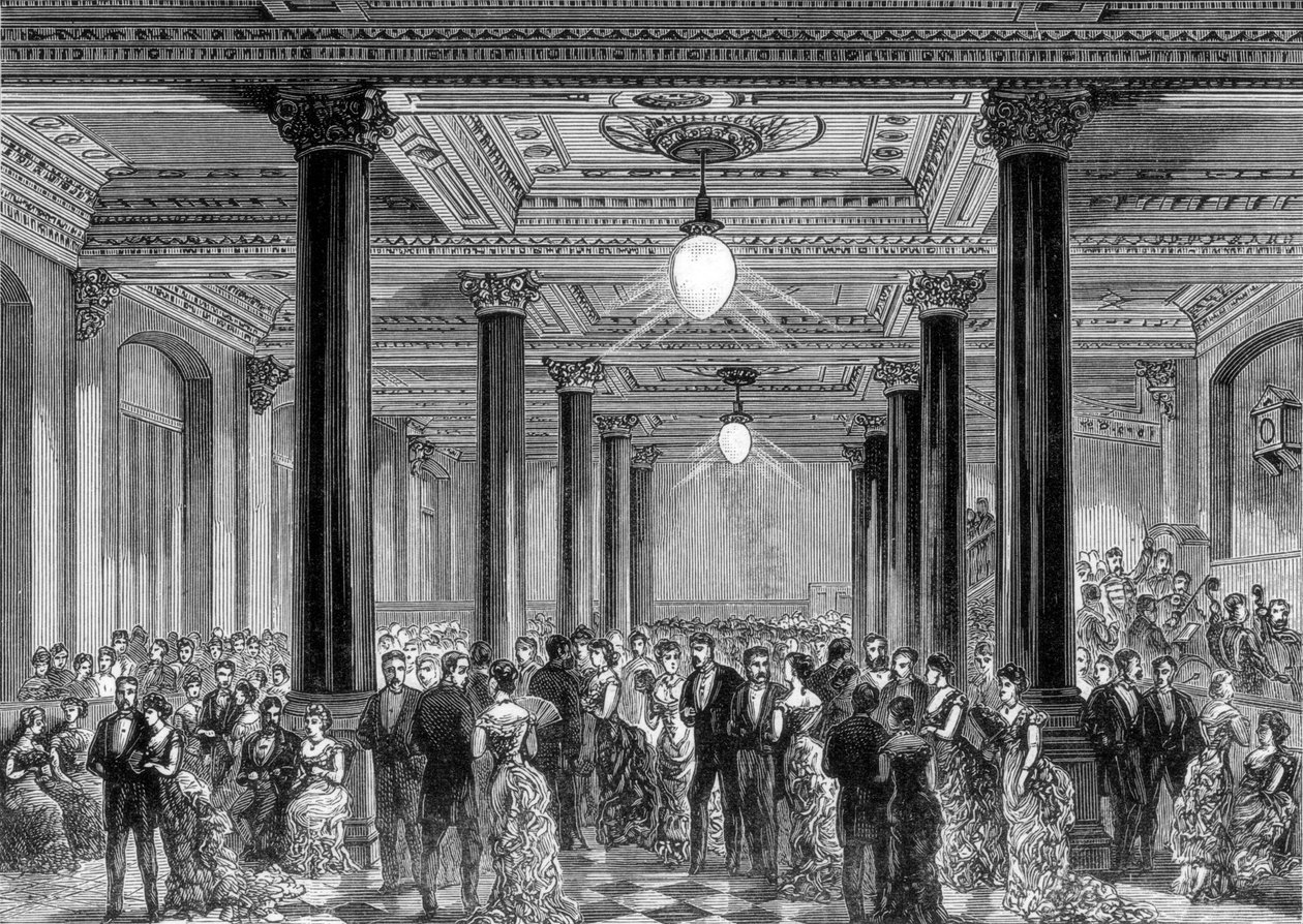 Wieczór otwarcia nowych biur „Daily Telegraph”, Fleet Street, Londyn, 28 czerwca 1882 r autorstwa Unbekannt
