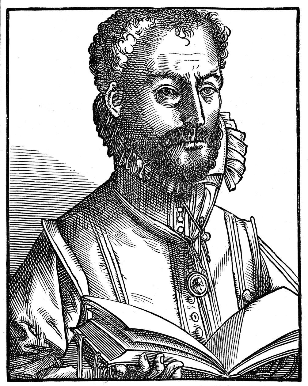 Orlandus Lassus , flamandzki kompozytor i muzyk renesansowy, XVI wiek autorstwa Unbekannt