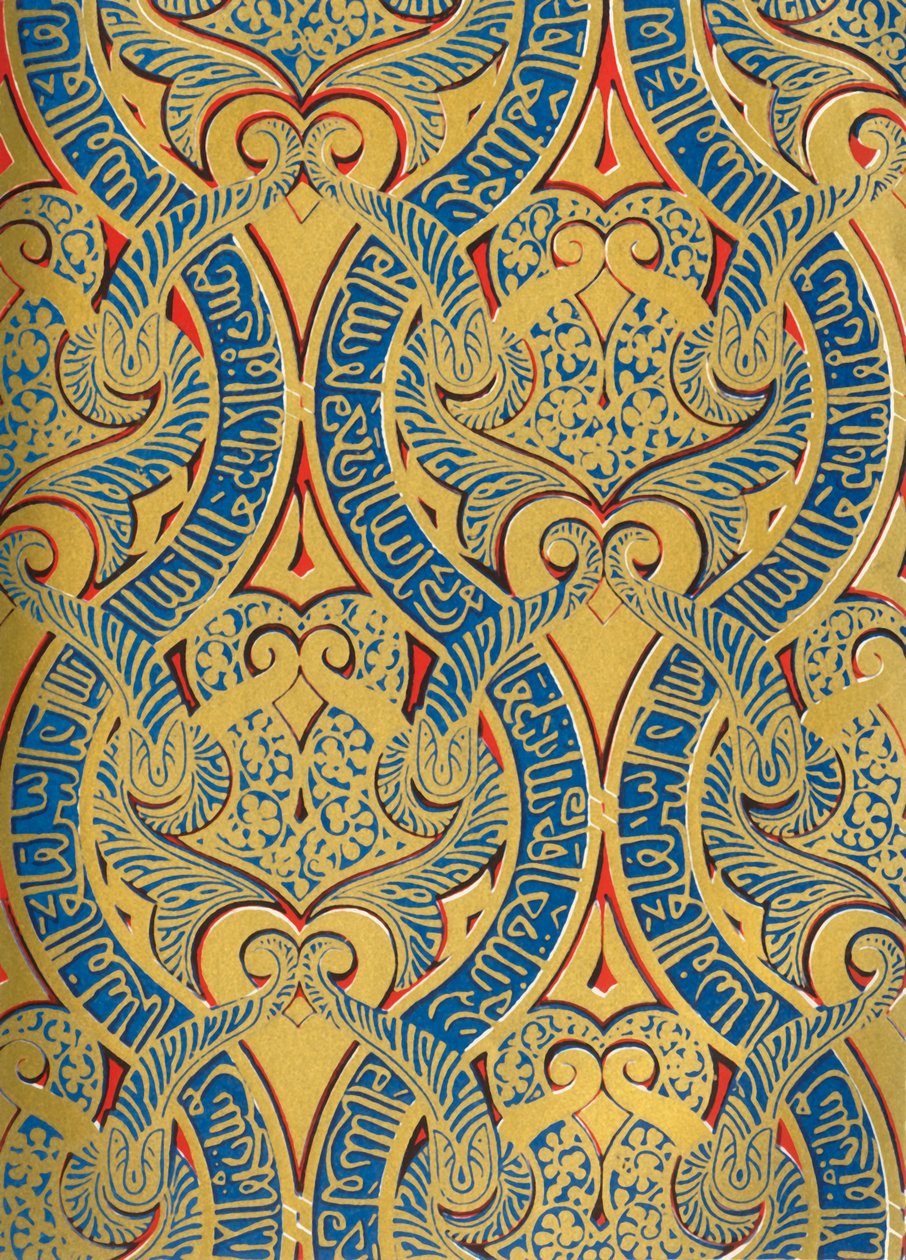 Ornament w panelach na ścianie, Sala Ambasadorów, 1907. autorstwa Unbekannt