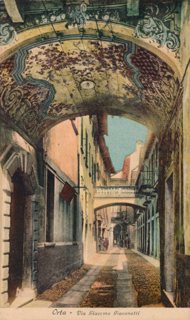 Orta - Via Giacomo Giovanetti, c1910. autorstwa Unbekannt