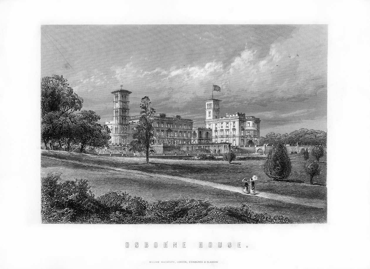 Osborne House, dawna rezydencja królewska w East Cowes, Isle of Wight, Anglia, 1899 autorstwa Unbekannt