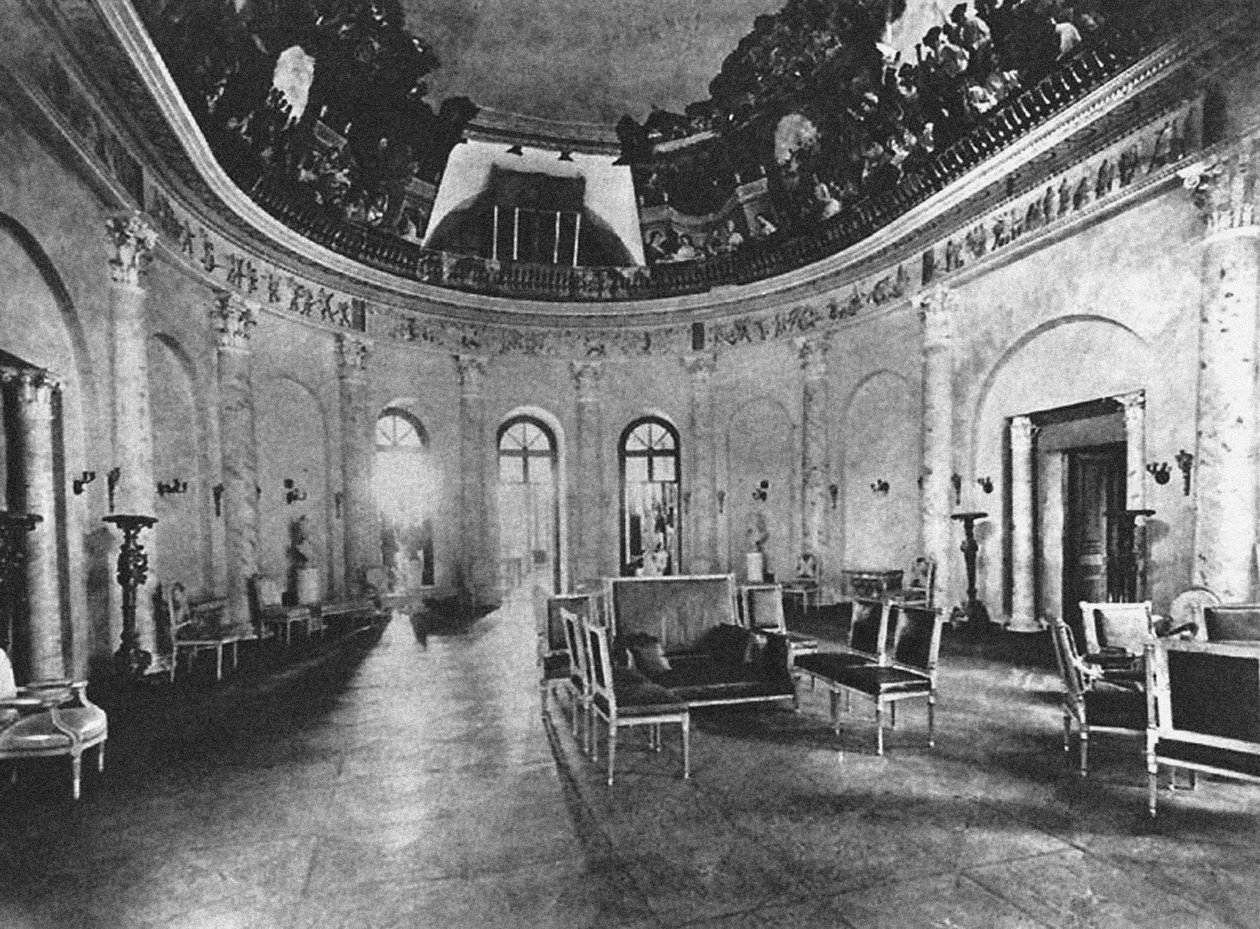 Posiadłość Ostafyevo. Sala owalna, koniec XIX wieku autorstwa Unbekannt
