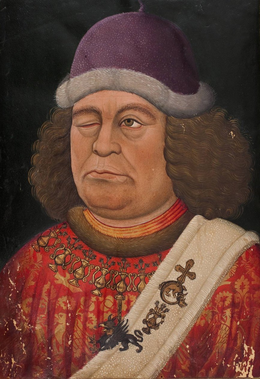 Oswalda von Selva. Frontyspis do Rękopisu Pieśni B, ok. 1432. autorstwa Unbekannt