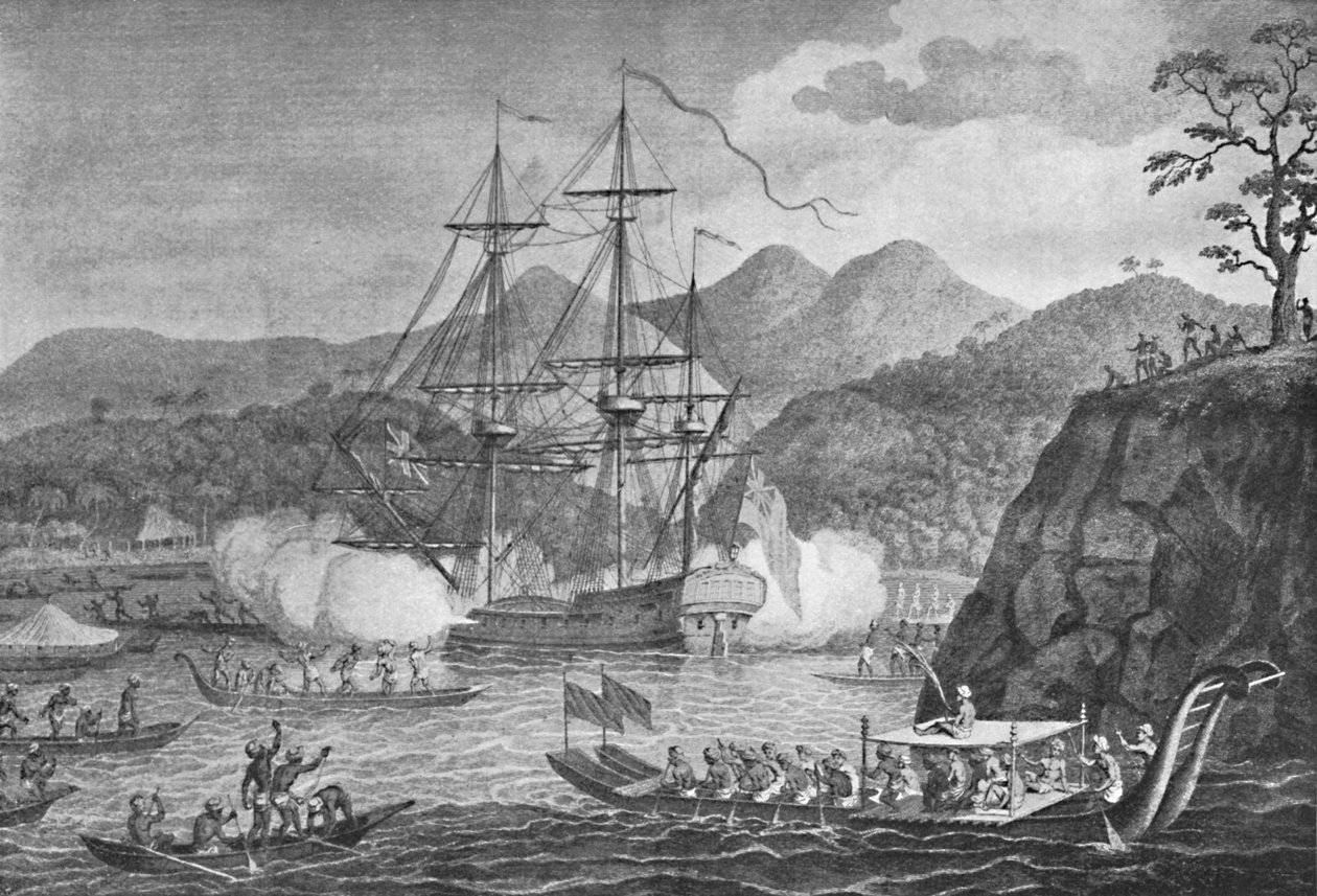 Otaheite poddana kapitanowi Wallisowi, 1773, 1904 autorstwa Unbekannt