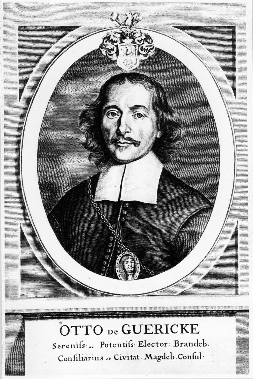 Otto von Guericke, niemiecki wynalazca, inżynier i fizyk, 1672 autorstwa Unbekannt