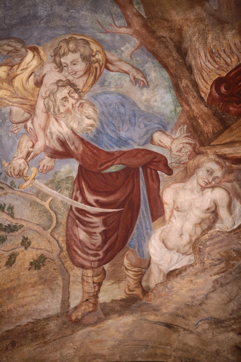 Kościół Matki Bożej Wniebowziętej. Abraham poświęca swojego syna Cordona France autorstwa Unbekannt