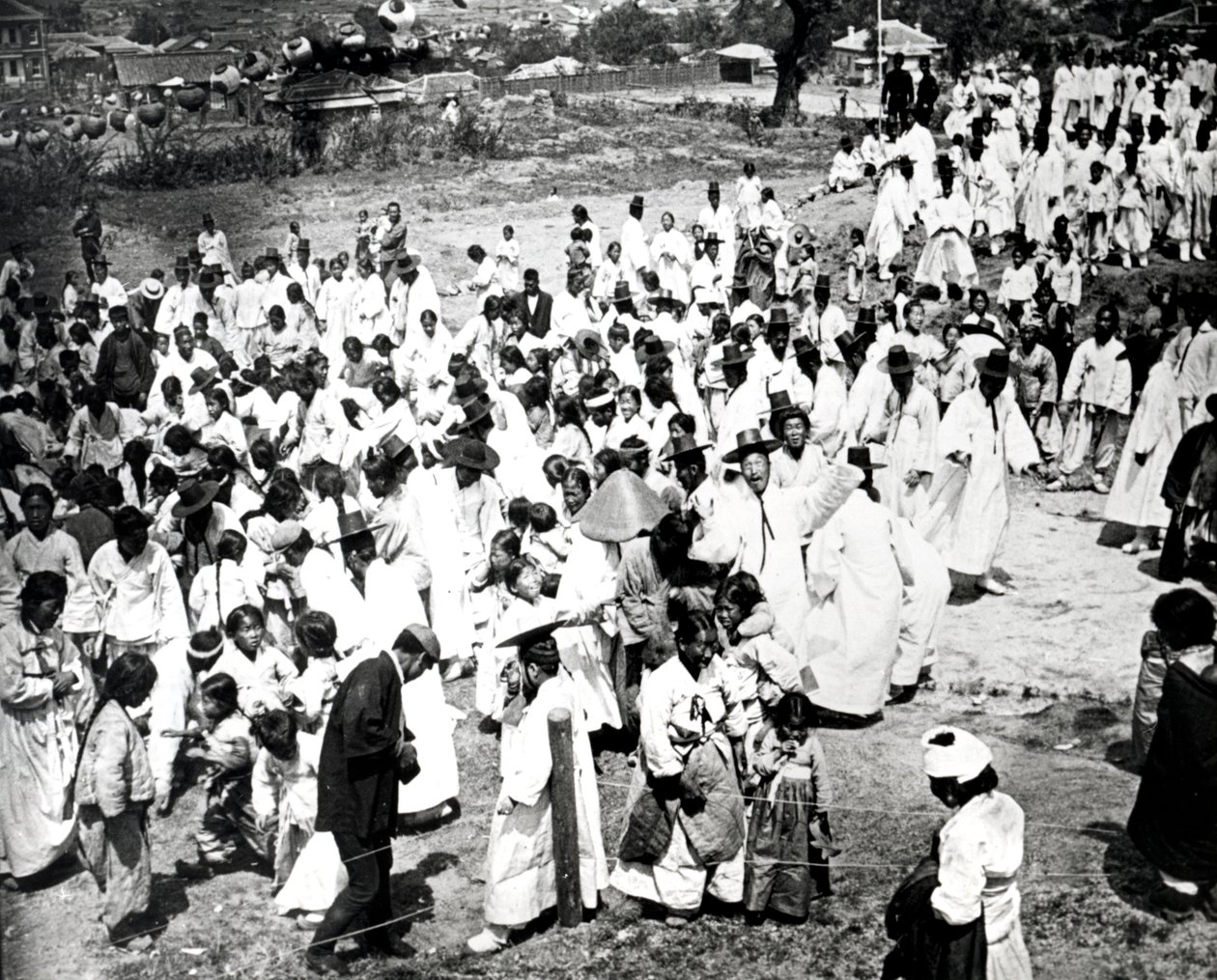 Spotkanie na świeżym powietrzu, Korea, 1900 autorstwa Unbekannt