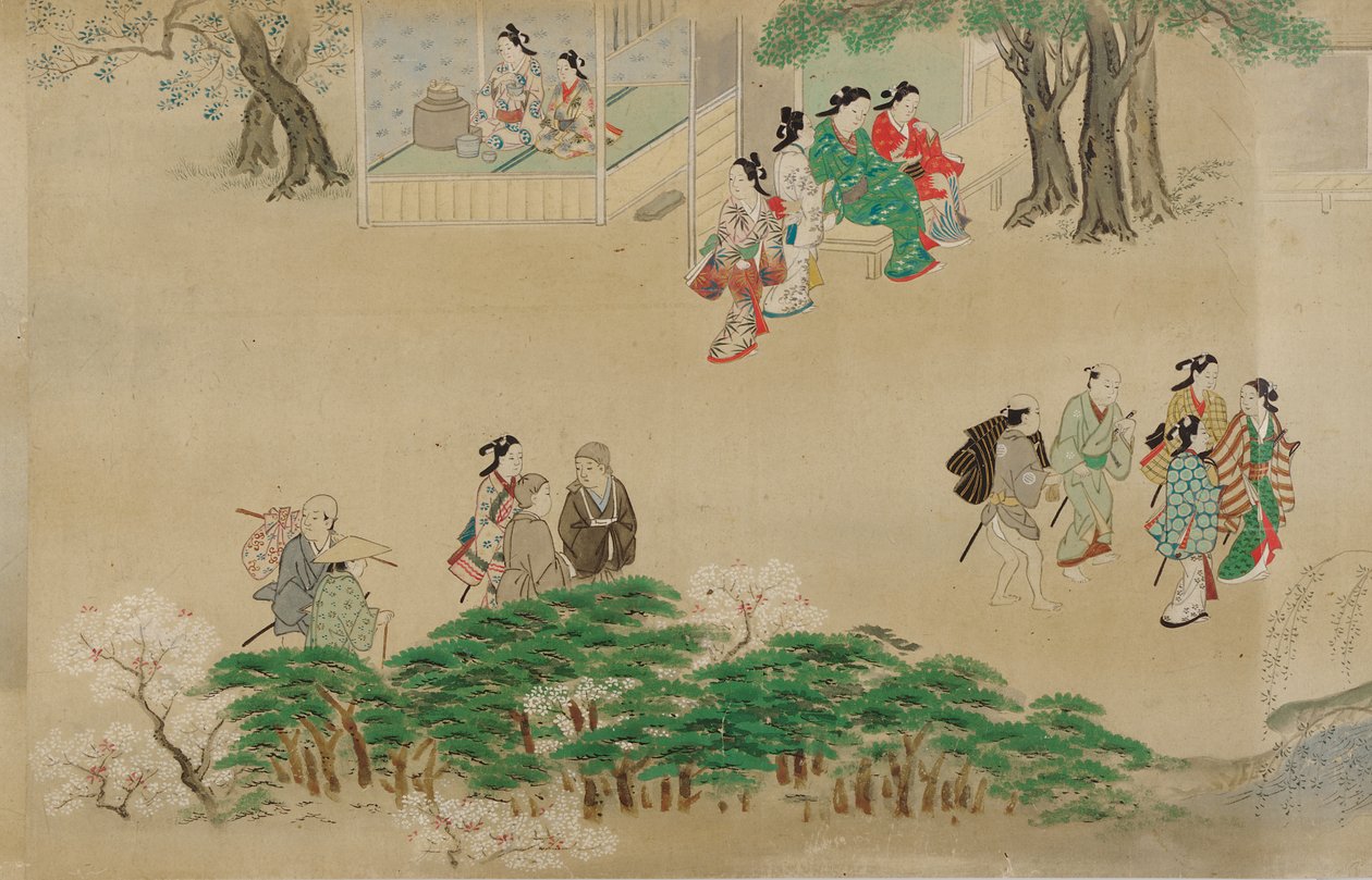 Rozrywka na świeżym powietrzu, okres Edo, 1615-1868. autorstwa Unbekannt