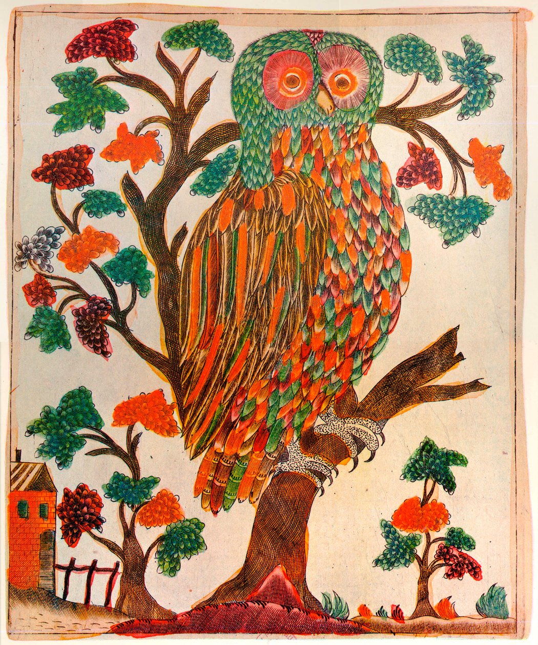 Sowa, odbitka Lubok, 1800 autorstwa Unbekannt