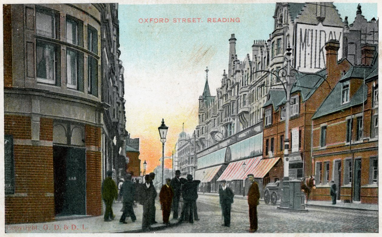 Oxford Street, Reading, Berkshire, c1900-c1910s autorstwa Unbekannt