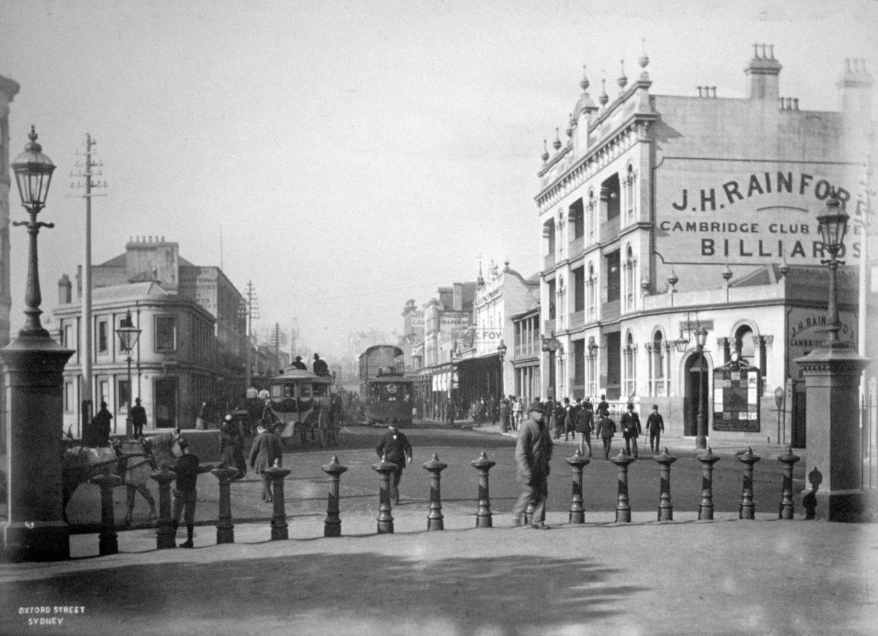 Oxford Street, Sydney, Nowa Południowa Walia, Australia, c1885 autorstwa Unbekannt