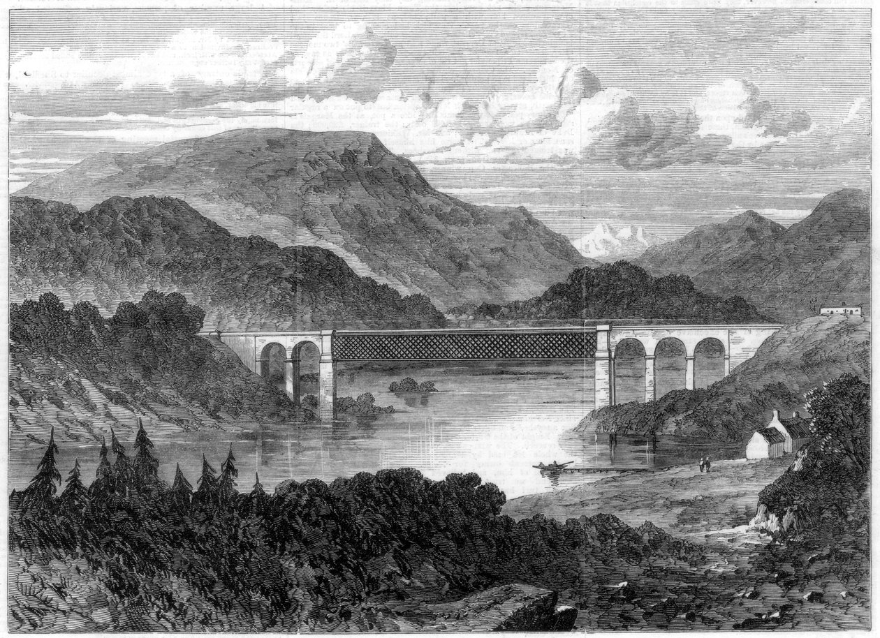 Wiadukt Oykel, kolej Sutherland, 1866 autorstwa Unbekannt