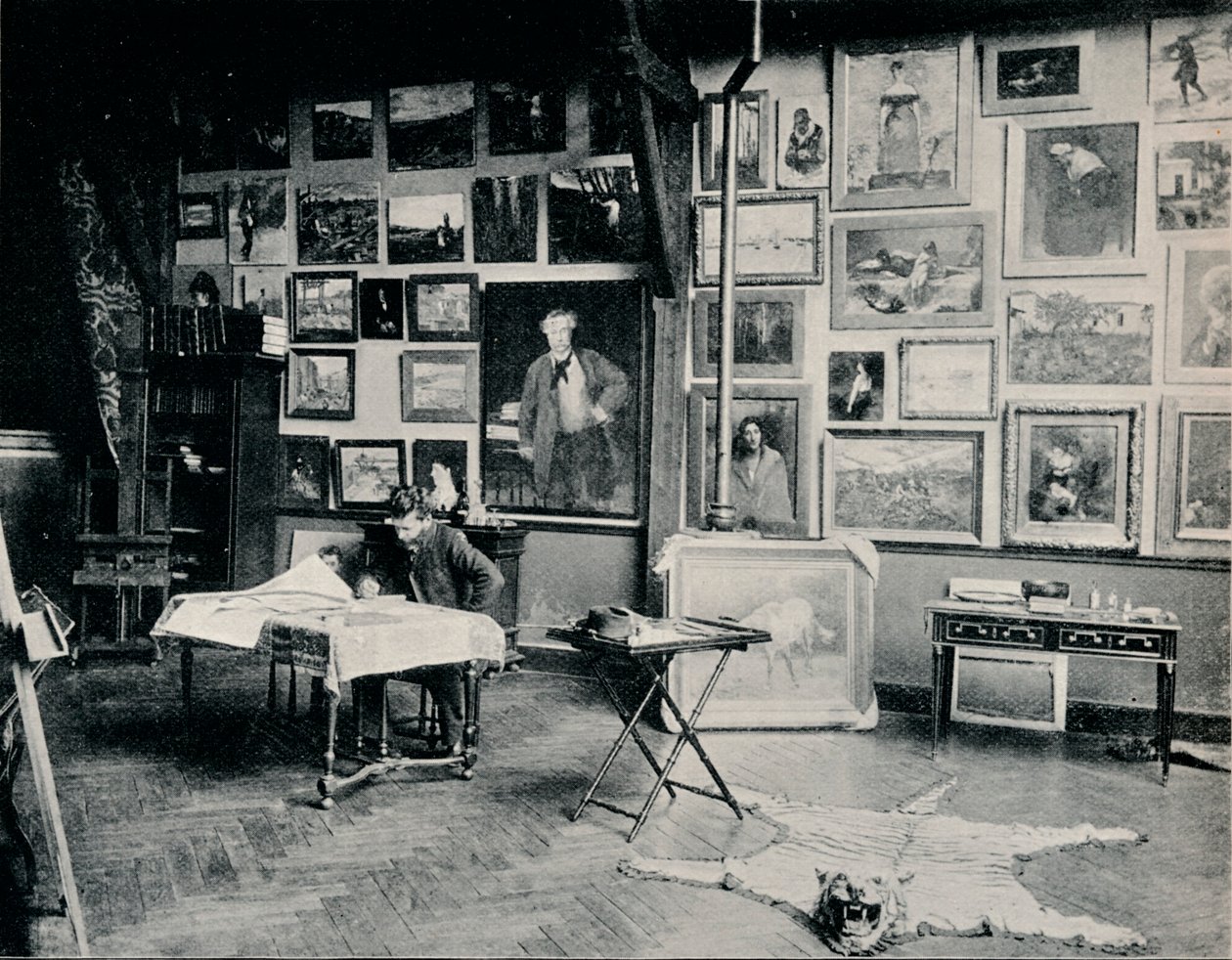 P. Roll w swojej pracowni, ok. 1897 autorstwa Unbekannt