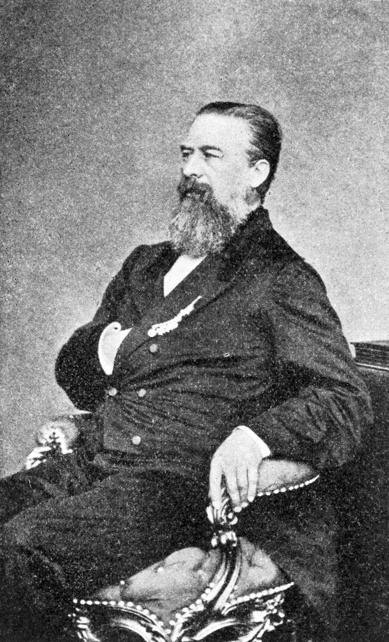 P W F von Voightlander, austriacki twórca instrumentów, ok. 1860 autorstwa Unbekannt
