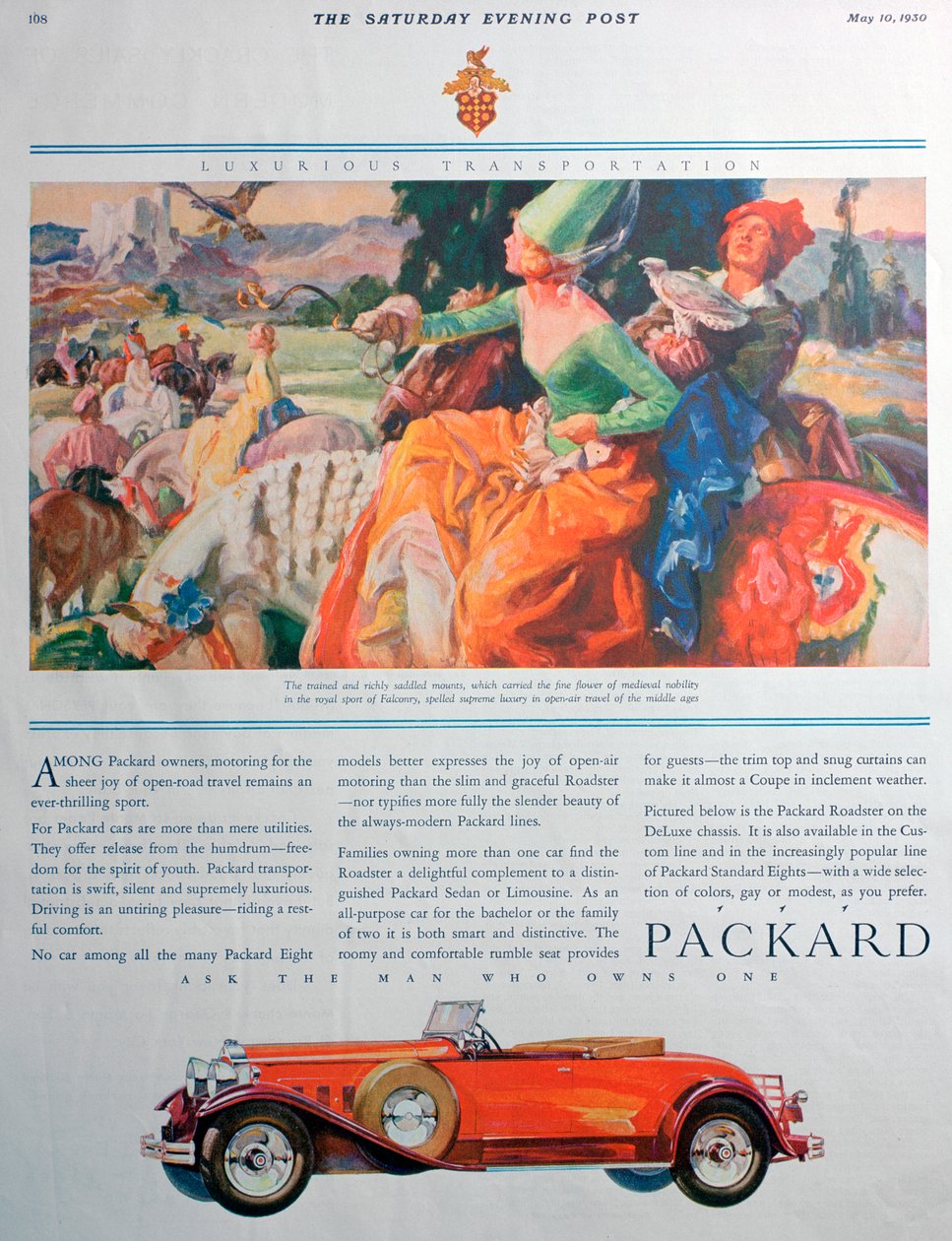 Reklama samochodu Packard, 1930 autorstwa Unbekannt