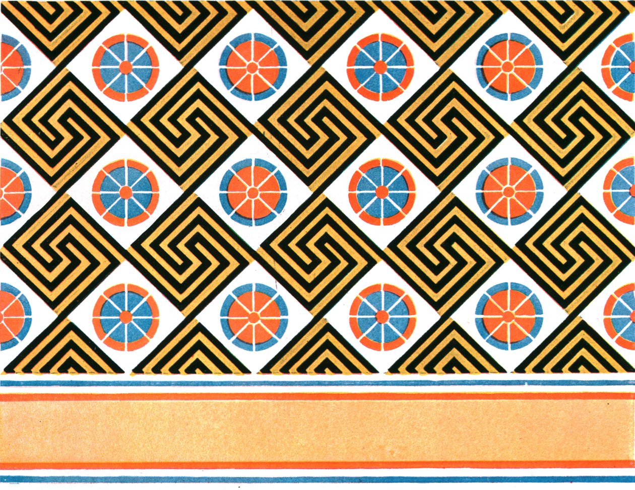 Malowany sufit w grobowcu Enene w Tebach, Egipt, 1928. autorstwa Unbekannt