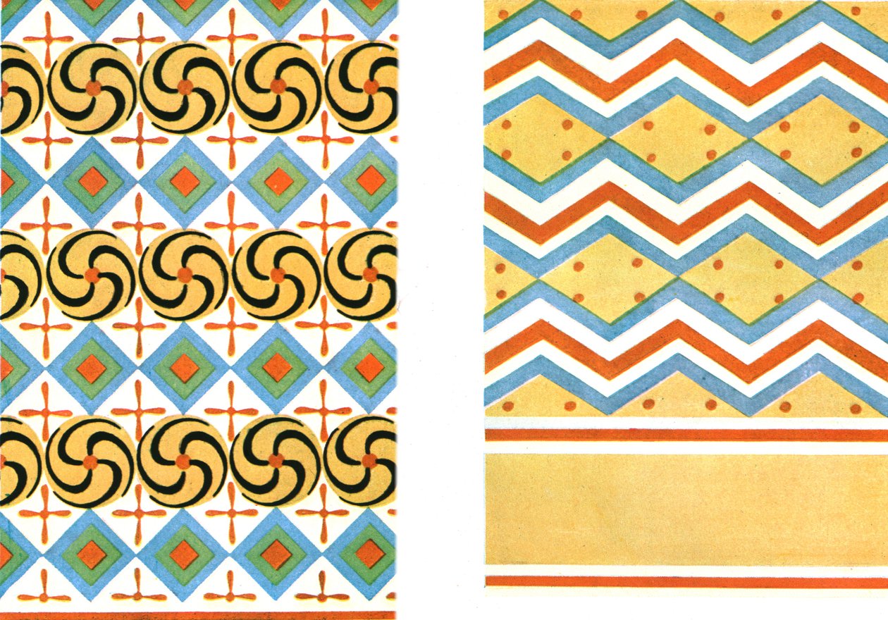 Malowane sufity w grobowcu Amenemheba w Tebach, Egipt, 1928. autorstwa Unbekannt