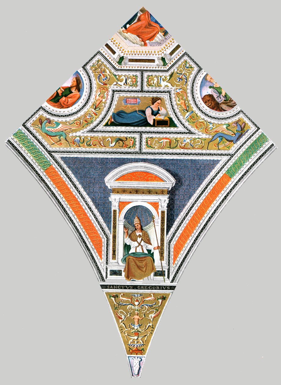 Dekoracja malarska w kościele Santa Maria del Popolo, Rzym, Włochy, 1928. autorstwa Unbekannt