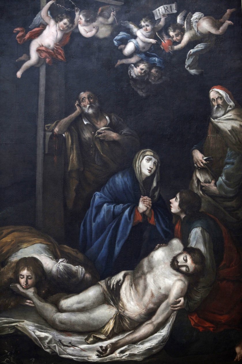 Obraz w Chiesa del Carmine, Martina Franca, Apulia : Chrystus zdjęty z krzyża, Martina Franca, Włochy autorstwa Unbekannt