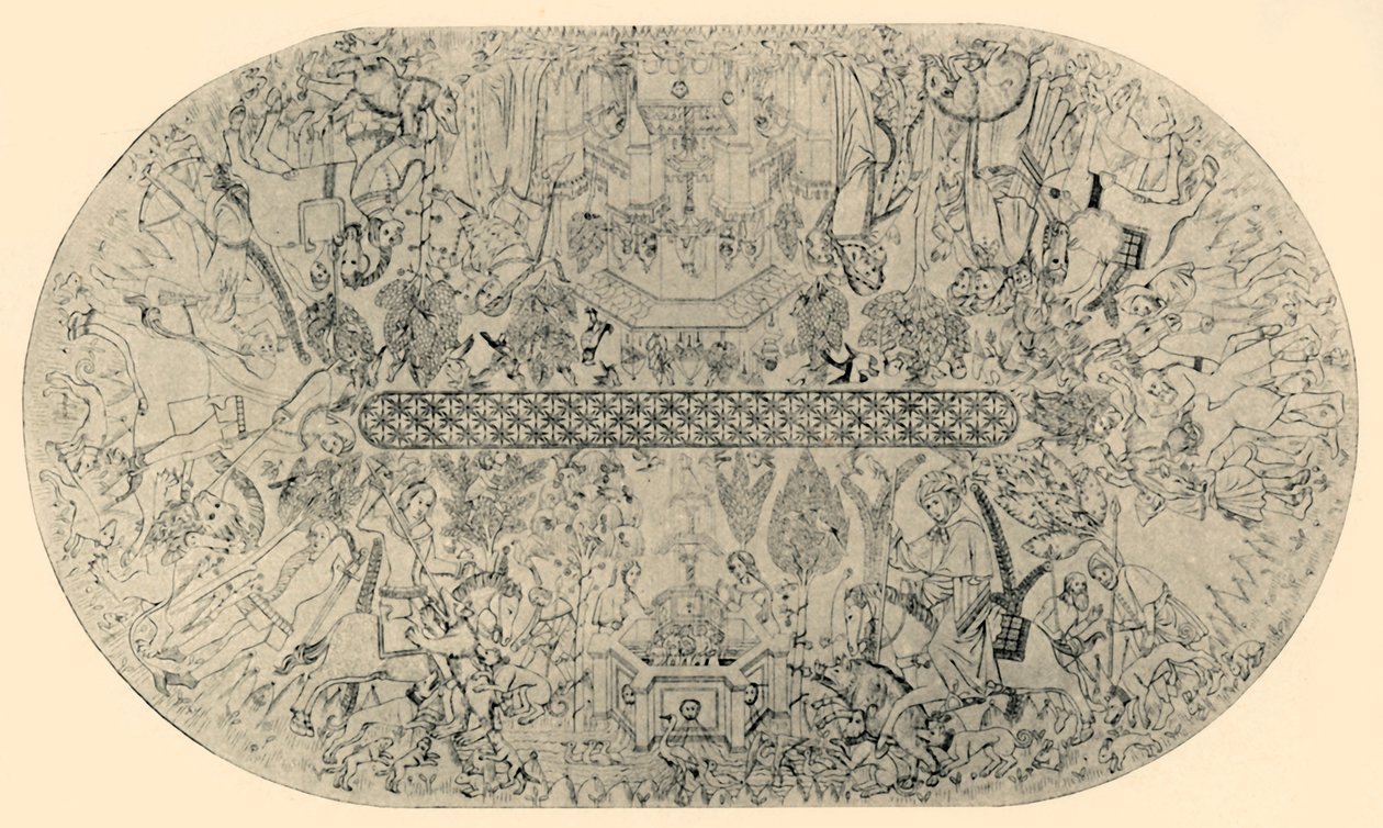 Malowidło na suficie Sali Sprawiedliwości nr 1, 1907. autorstwa Unbekannt