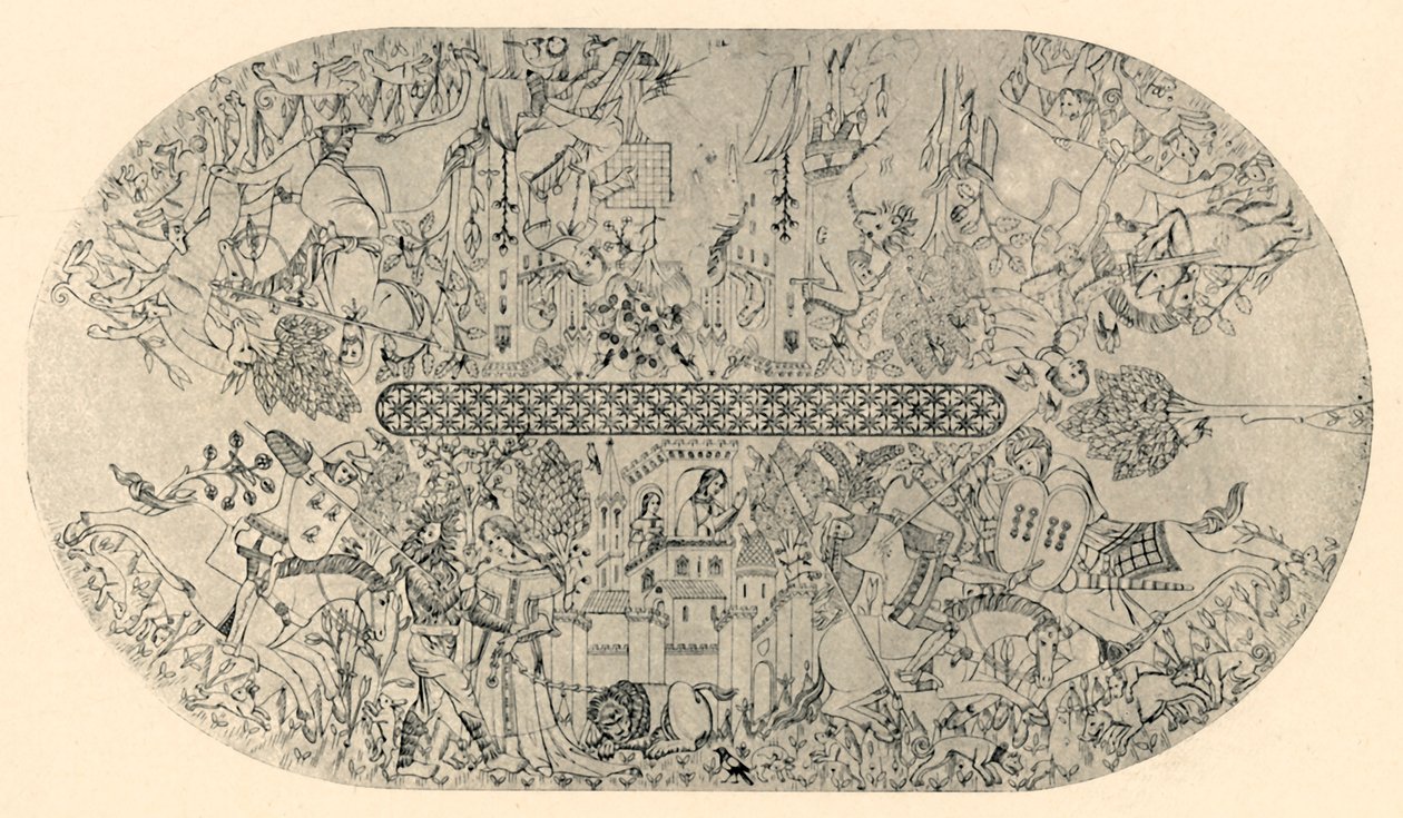 Malowidło na suficie Sali Sprawiedliwości, nr 3, 1907. autorstwa Unbekannt
