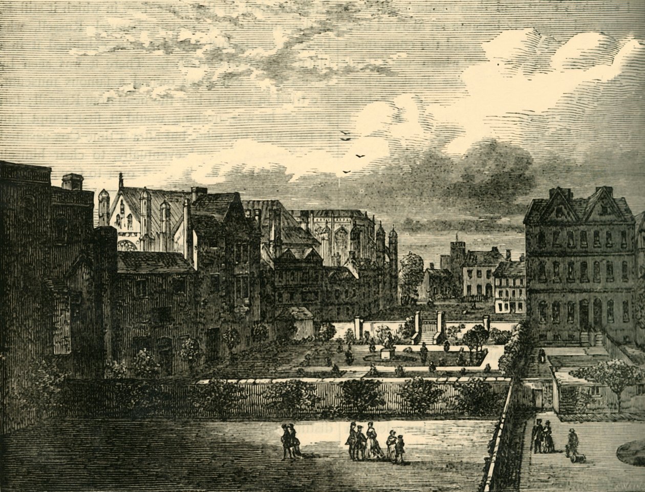 Podwórze Pałacowe, od południa, 1881. autorstwa Unbekannt