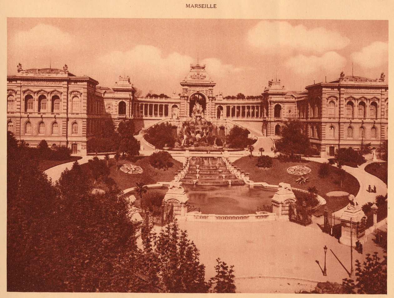 Palais Longchamp, Marsylia, 1930. autorstwa Unbekannt