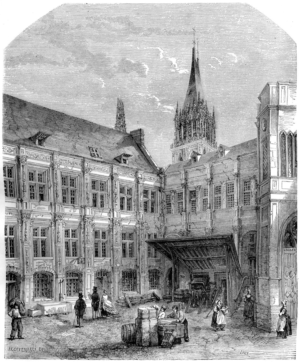 Pałac Izby, Rouen, Francja, 1882-1884 autorstwa Unbekannt