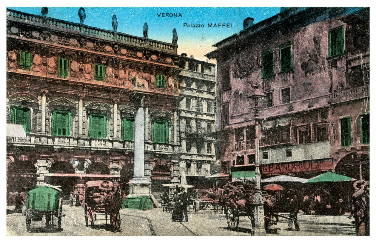 Palazzo Maffei, Werona, Włochy, koniec XIX lub początek XX wieku autorstwa Unbekannt