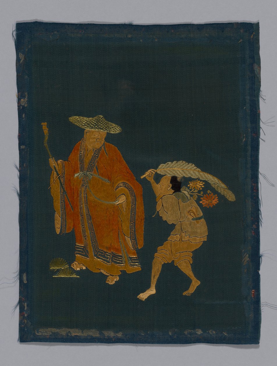 Tkanina meblowa panelowa, Chiny, okres Kangxi, dynastia Qing 1644-1911, 180050. autorstwa Unbekannt