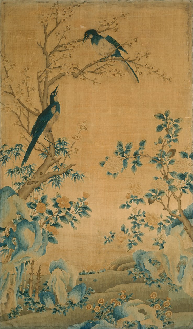 Tkanina meblowa panelowa, Chiny, dynastia Qing 1644-1911, 17501800. autorstwa Unbekannt